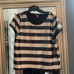 NWT Vince Camuto Sequin Top